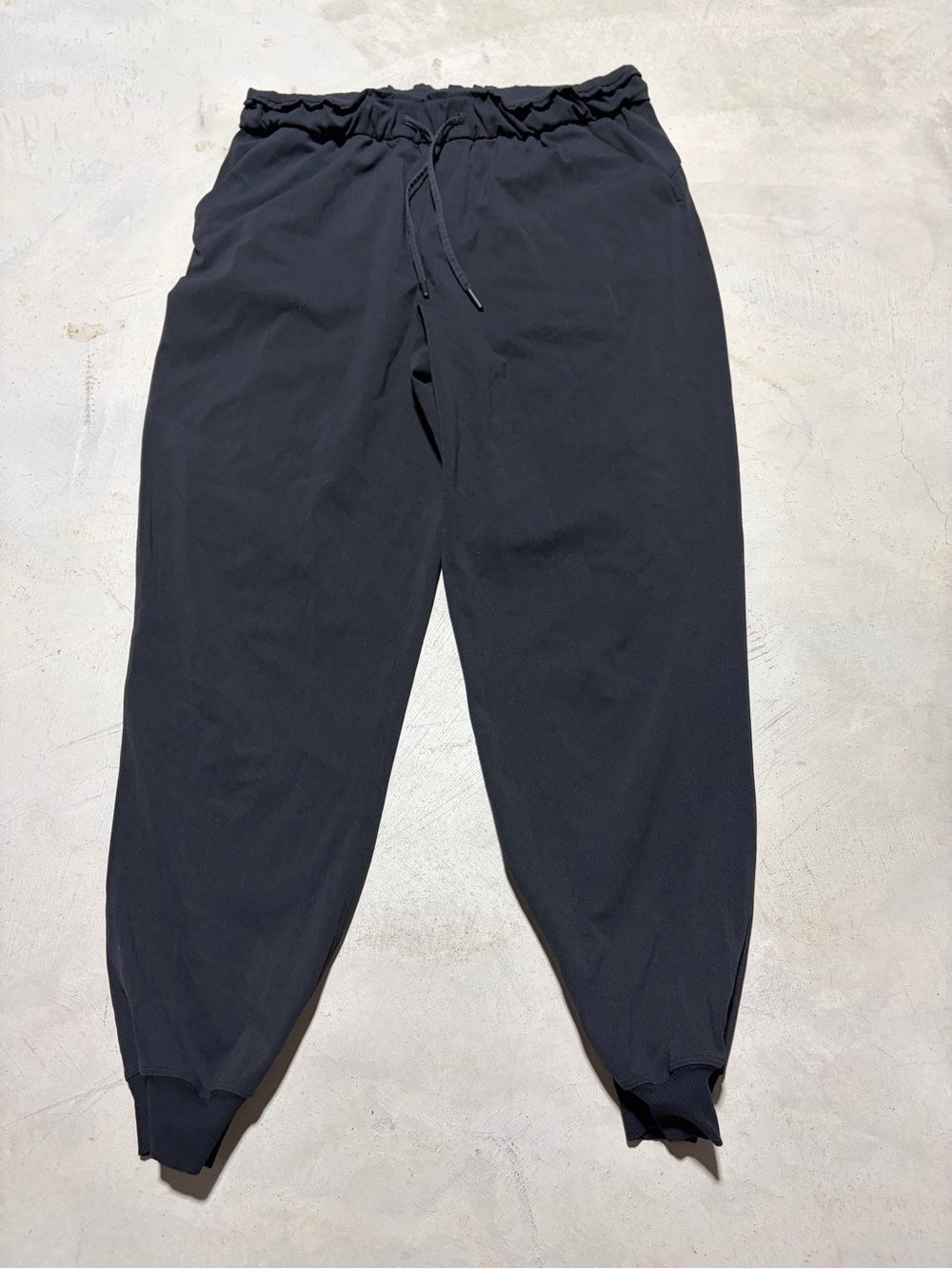 Lululemon stretch high rise Black Jogger Pants Sweatpants 12